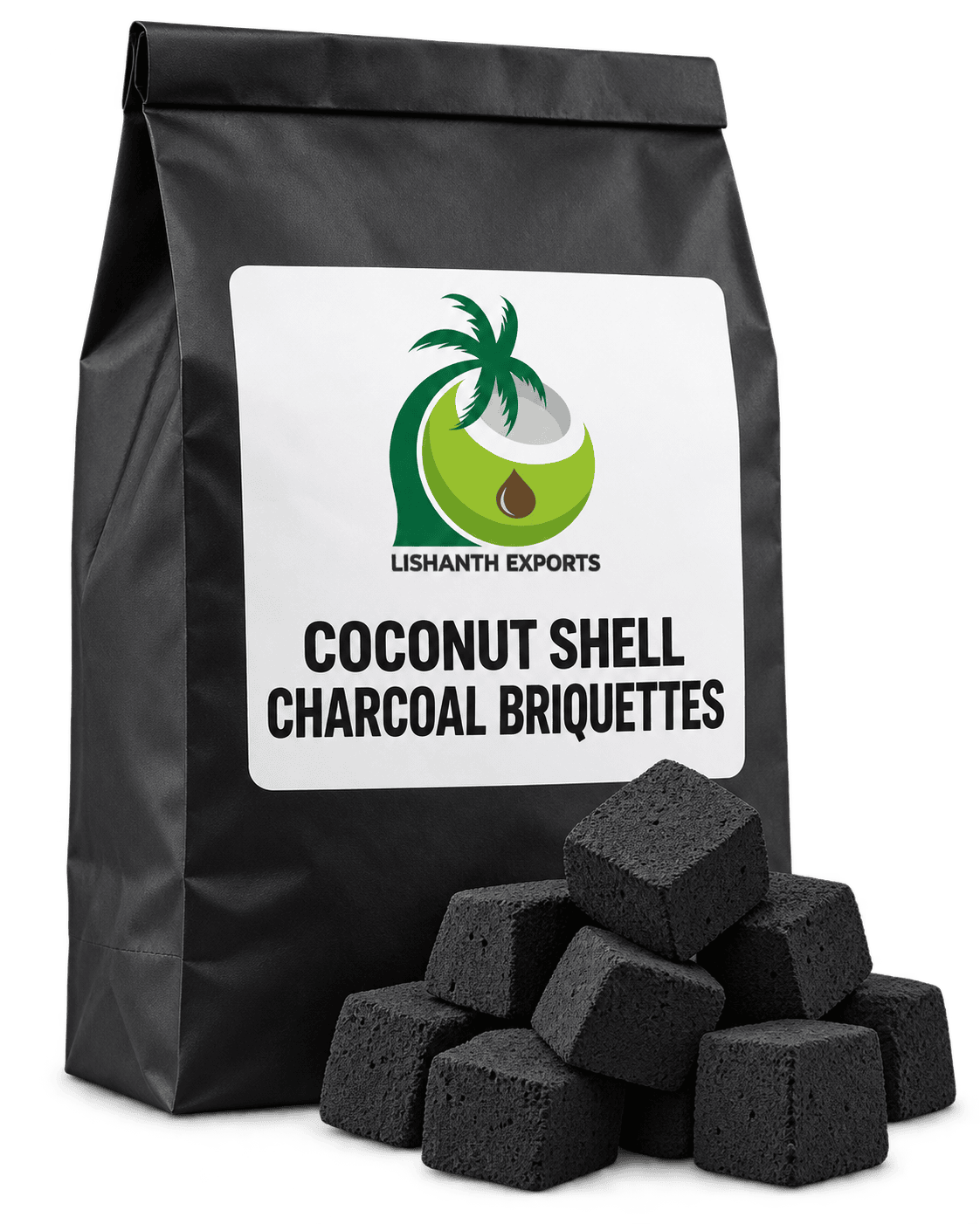Coconut Shell Charcoal Briquettes